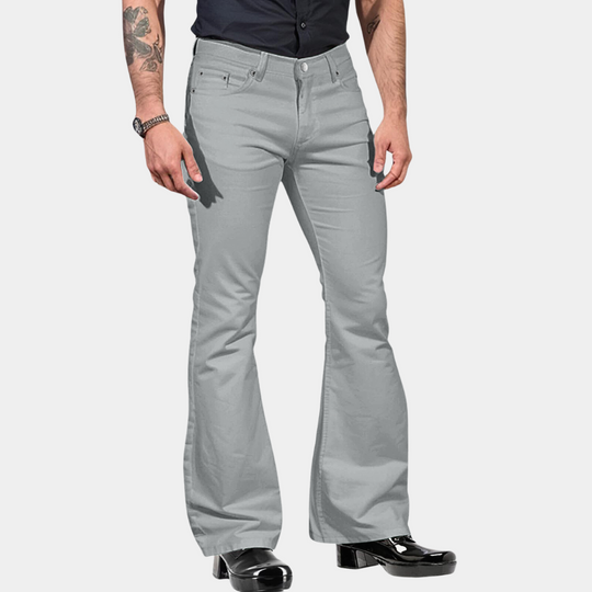 Herrebukser Retro Flared Stil 2