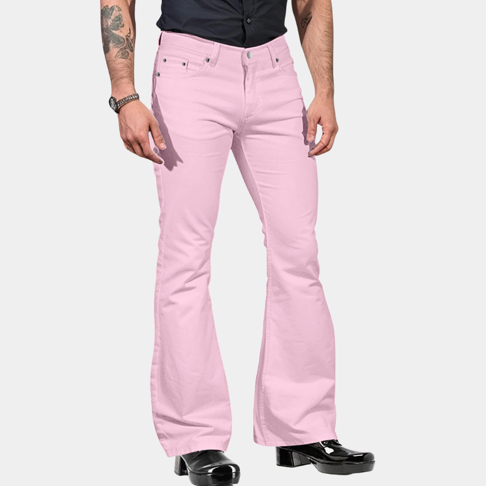 Herrebukser Retro Flared Stil 3