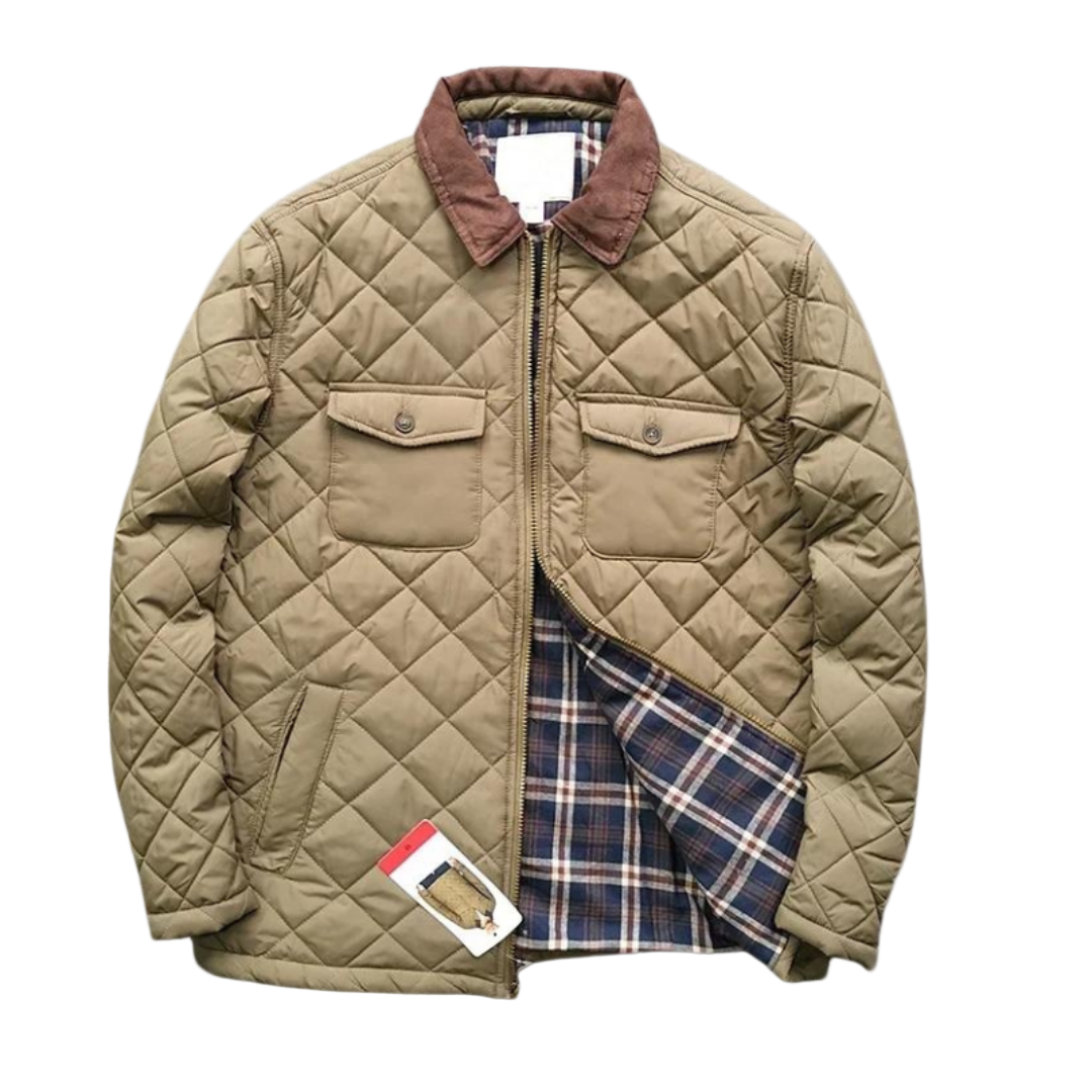 Herrejakke Lett Vattert Klassisk Design for Utendørs Bruk 0