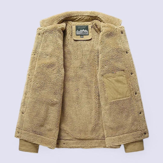 Herrejakke med Padded Innside og Dype Lommer 3