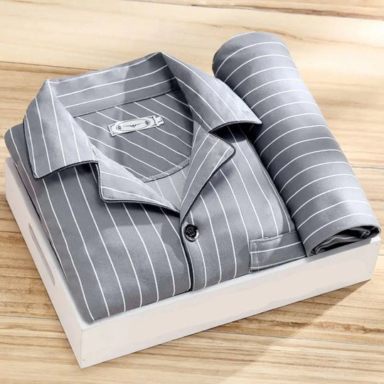 Herren Pyjamassett Klassisk Stil 2