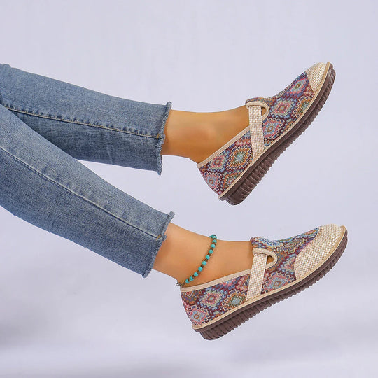 Herres Slip-On Sko Komfortabelt Pustende Vevd Stoff 1