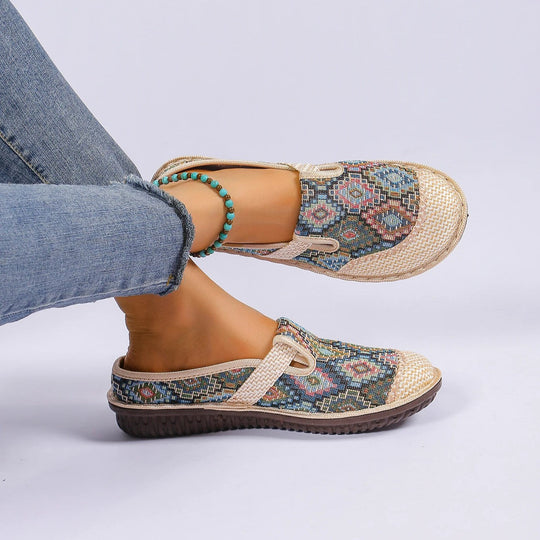 Herres Slip-On Sko Komfortabelt Pustende Vevd Stoff 10