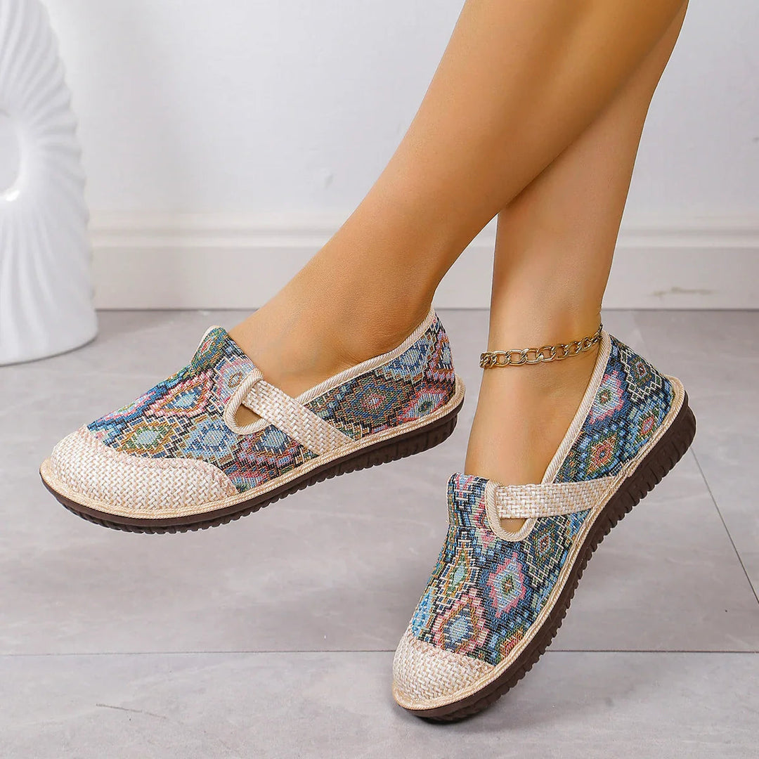 Herres Slip-On Sko Komfortabelt Pustende Vevd Stoff 4