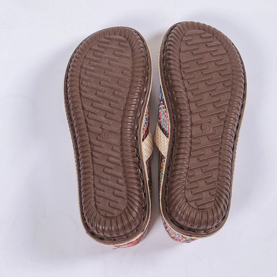Herres Slip-On Sko Komfortabelt Pustende Vevd Stoff 6
