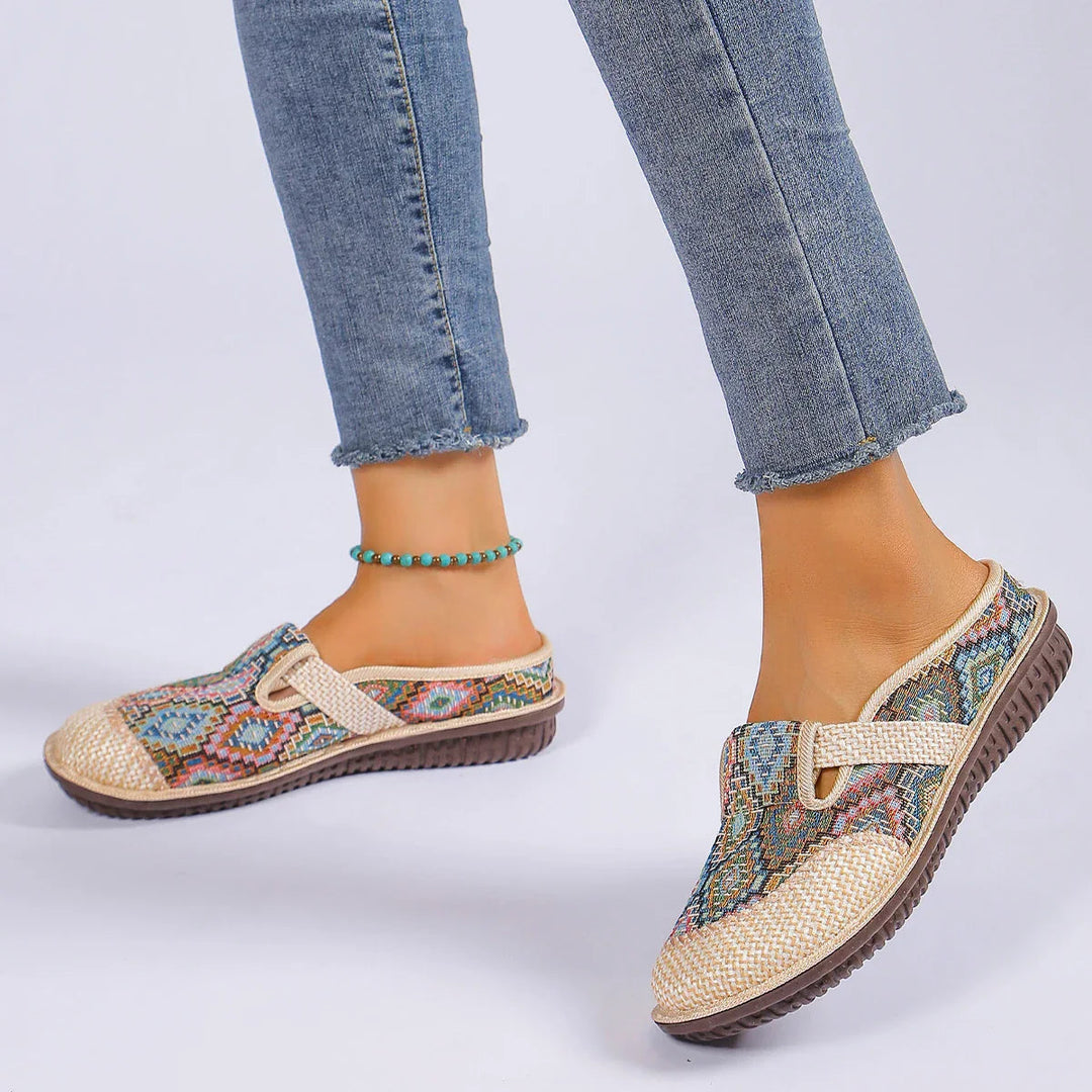 Herres Slip-On Sko Komfortabelt Pustende Vevd Stoff 7