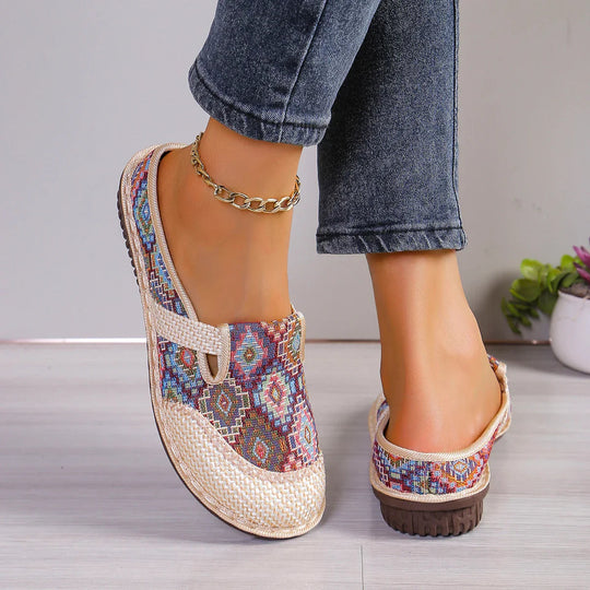 Herres Slip-On Sko Komfortabelt Pustende Vevd Stoff 9