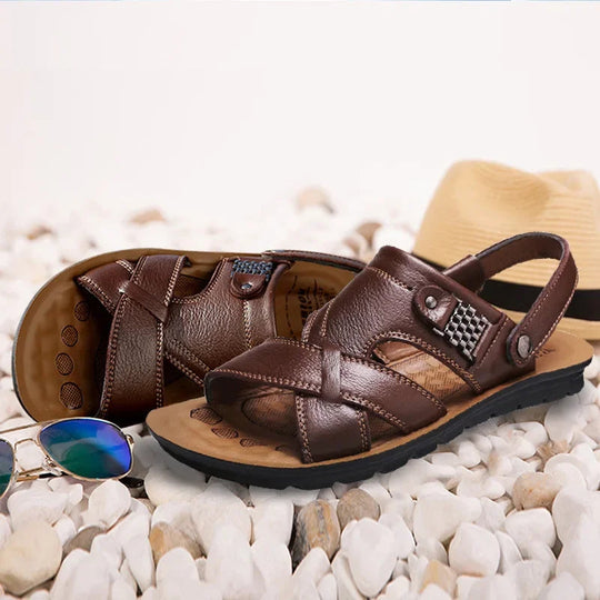 Herresandaler med romersk design 0