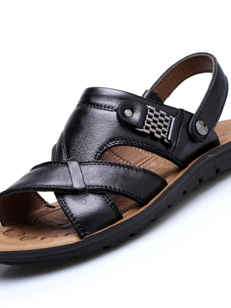 Herresandaler med romersk design 3