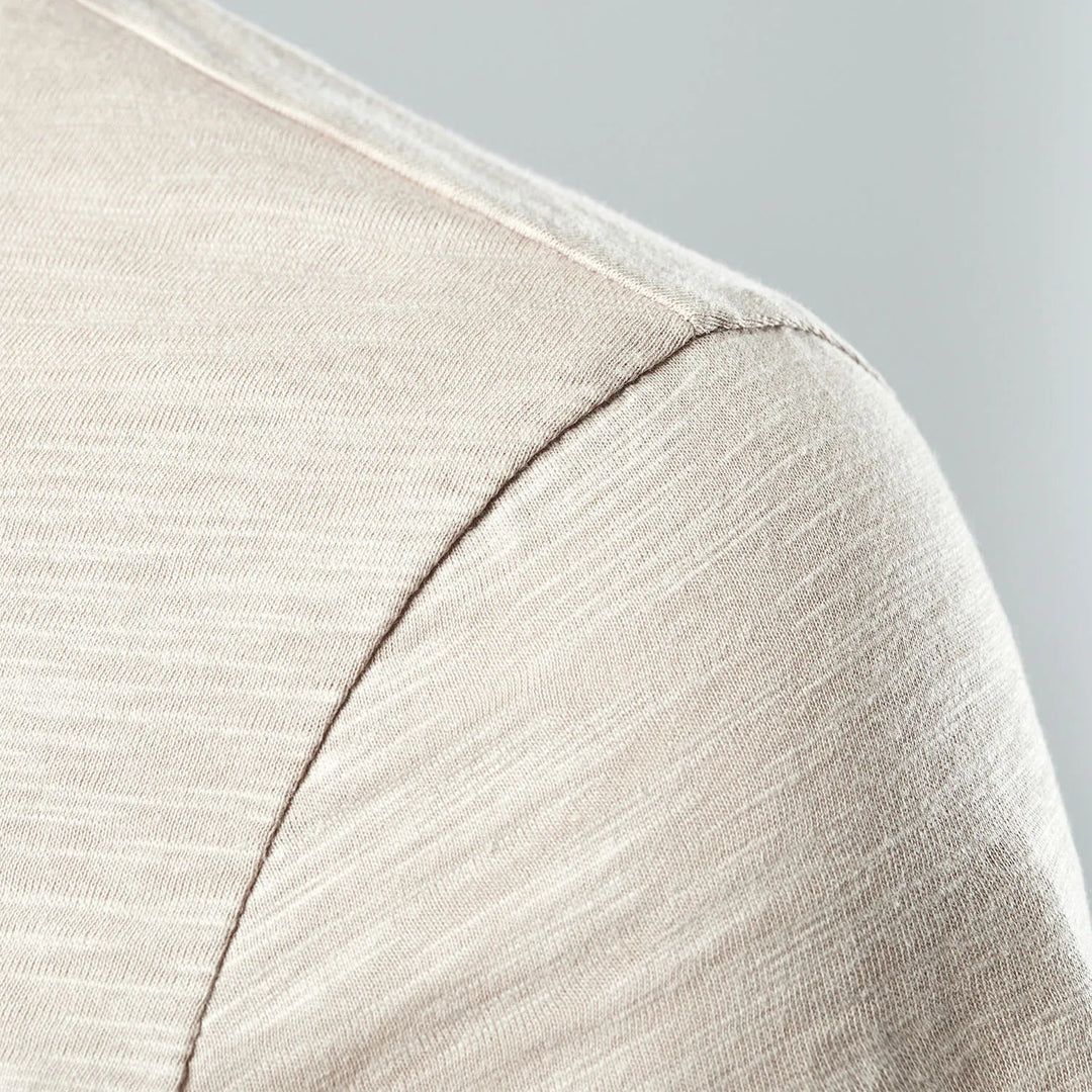 Herreskjorte Henley Kort Erme Stilig 3