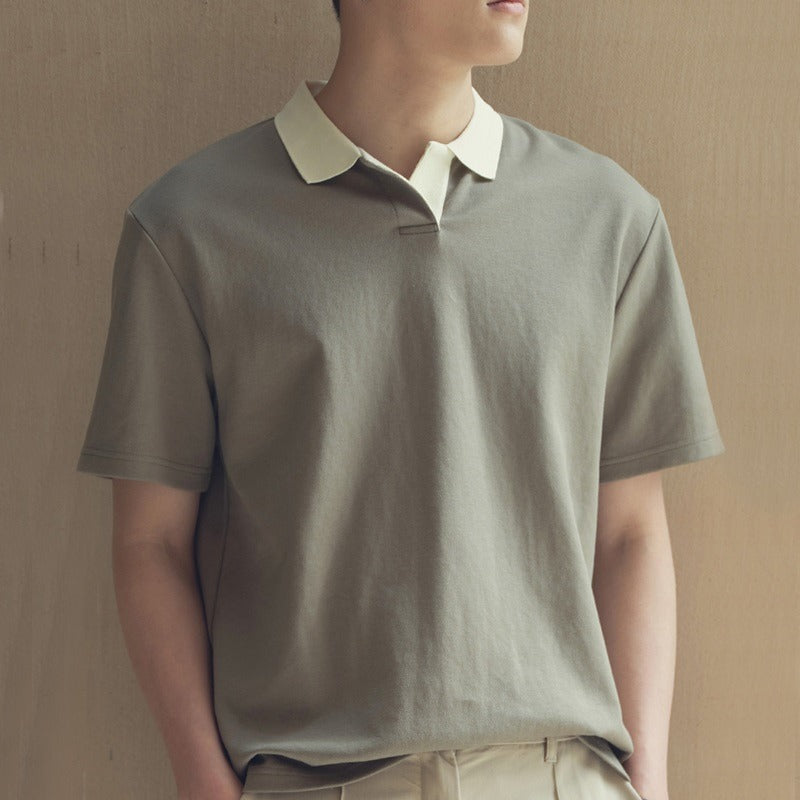 Herreskjorte Polo Minimalistisk Stil 2