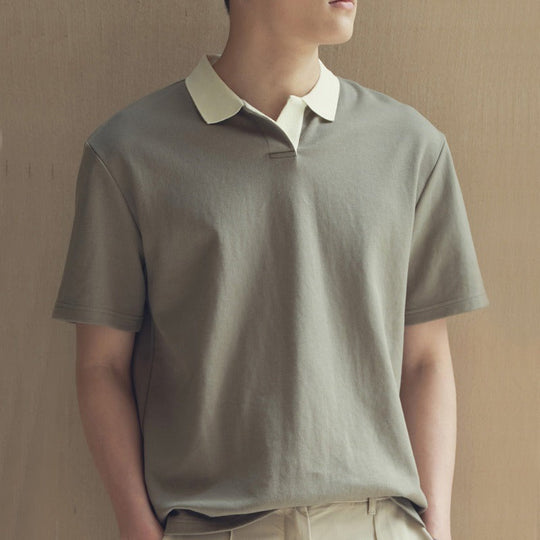 Herreskjorte Polo Minimalistisk Stil 2