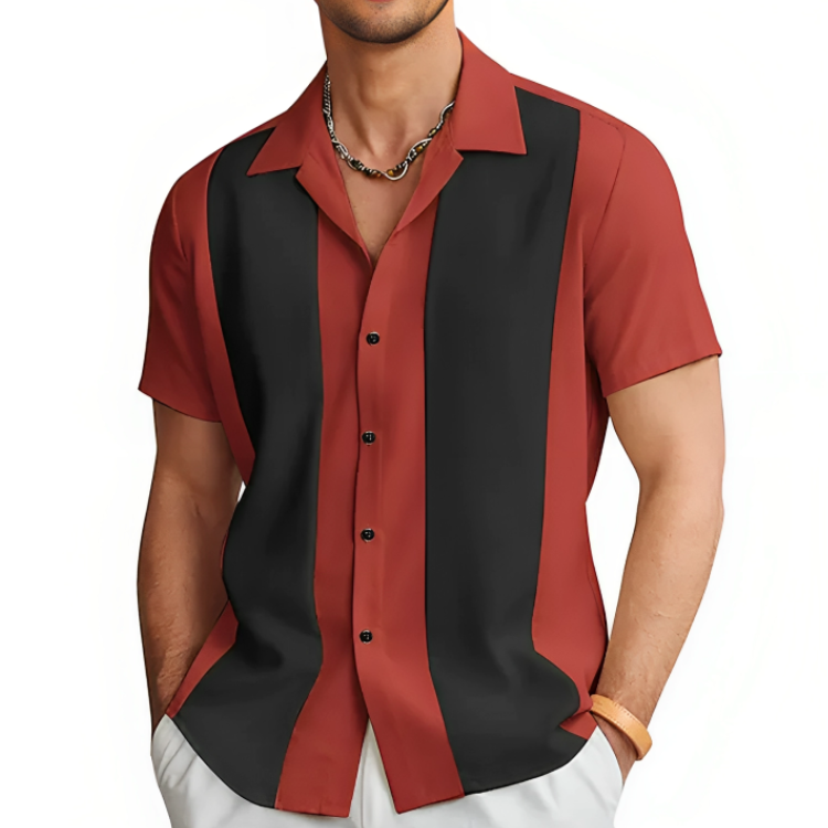 Herreskjorte Sommer Casual Polyester 0
