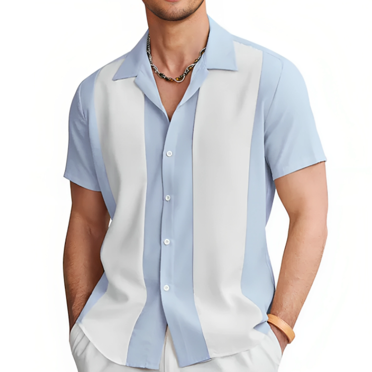 Herreskjorte Sommer Casual Polyester 3