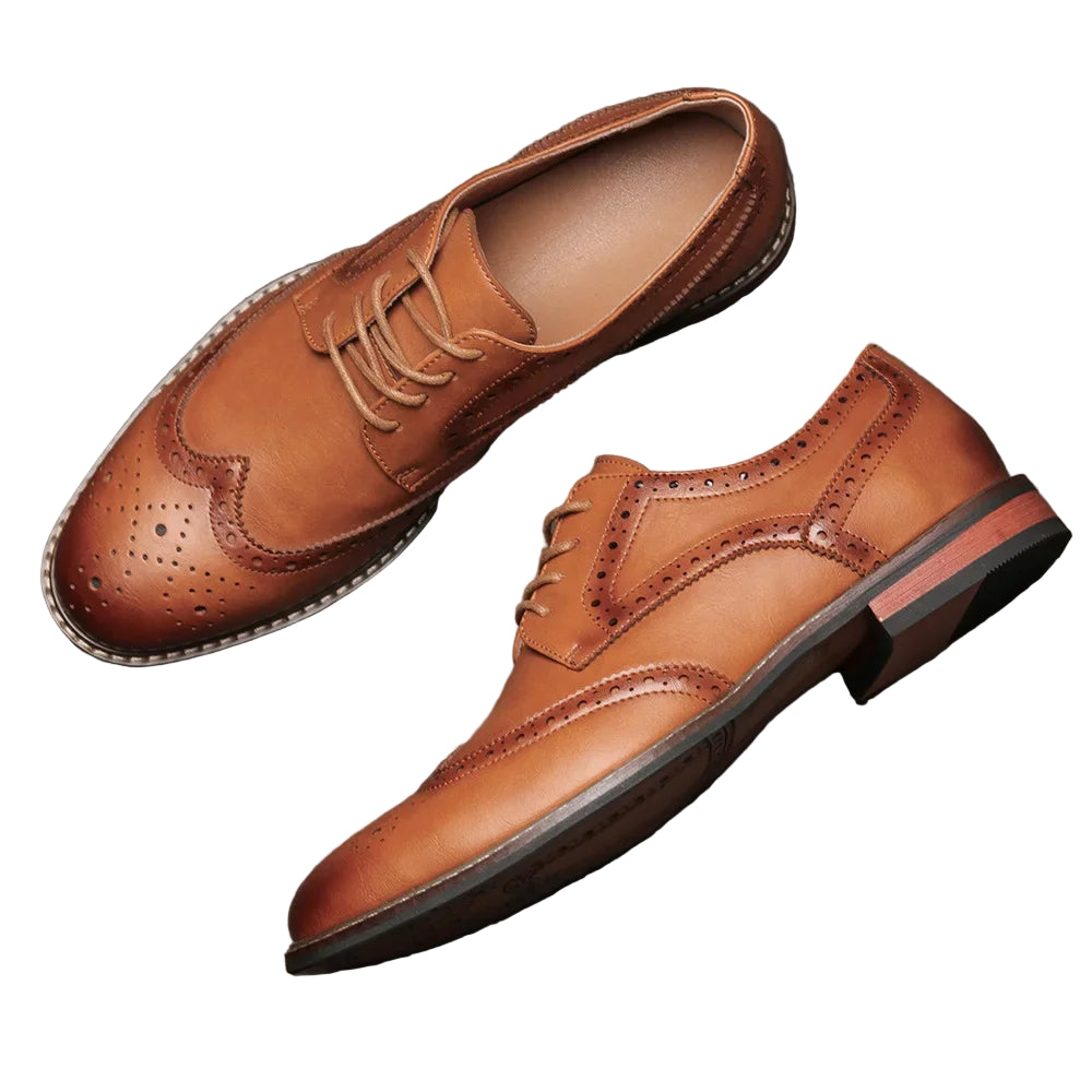 Herresko Lær Brogue Design for Formelle Anledninger 0