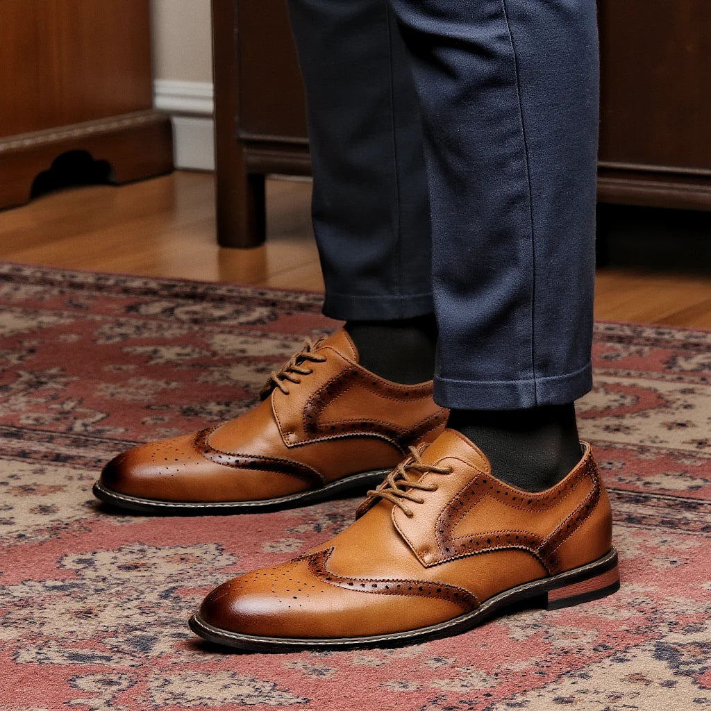 Herresko Lær Brogue Design for Formelle Anledninger 4