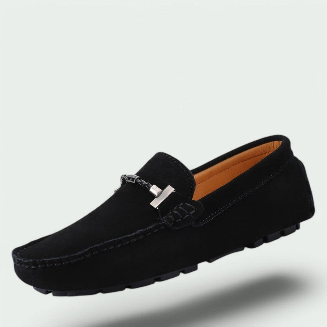 Herresko Moccasins Slip-On i Suede 1