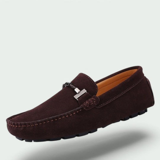 Herresko Moccasins Slip-On i Suede 5