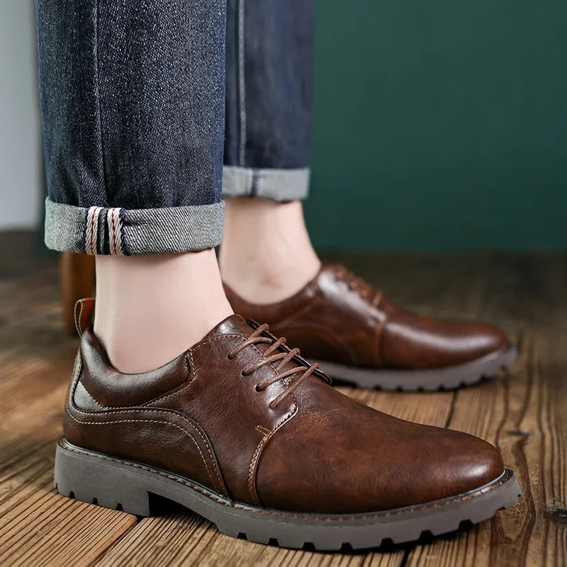 Herresko i Lær for Utendørsbruk, Casual Stil 2