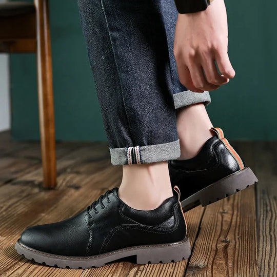 Herresko i Lær for Utendørsbruk, Casual Stil 3