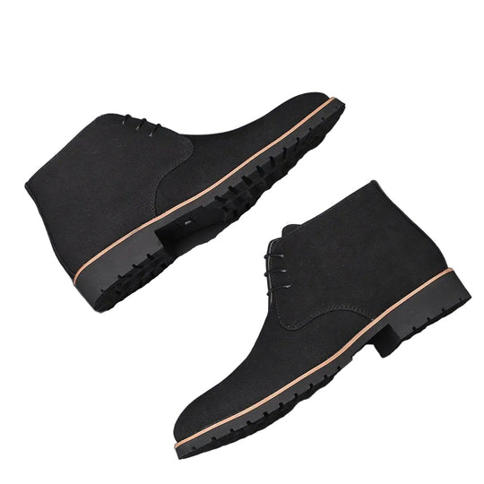 Herresko i Suede Lær med Slip-On Design 0
