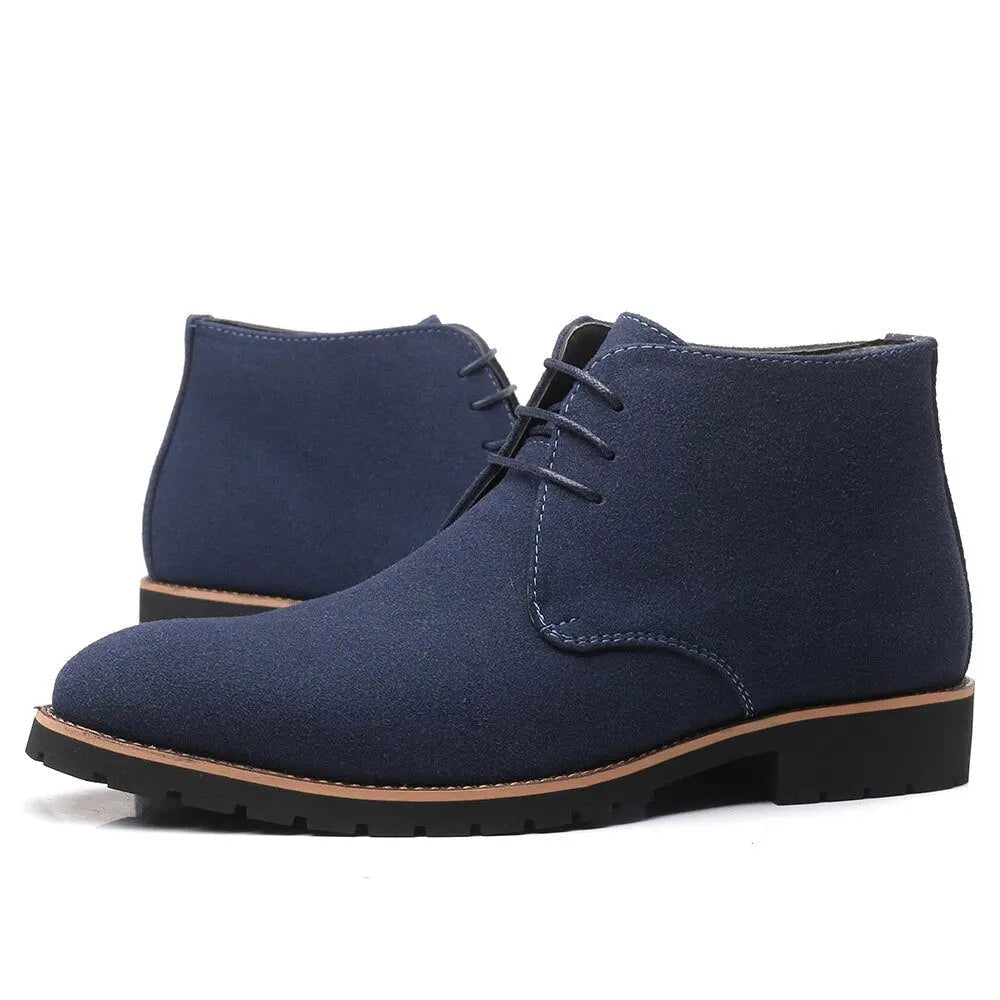 Herresko i Suede Lær med Slip-On Design 4