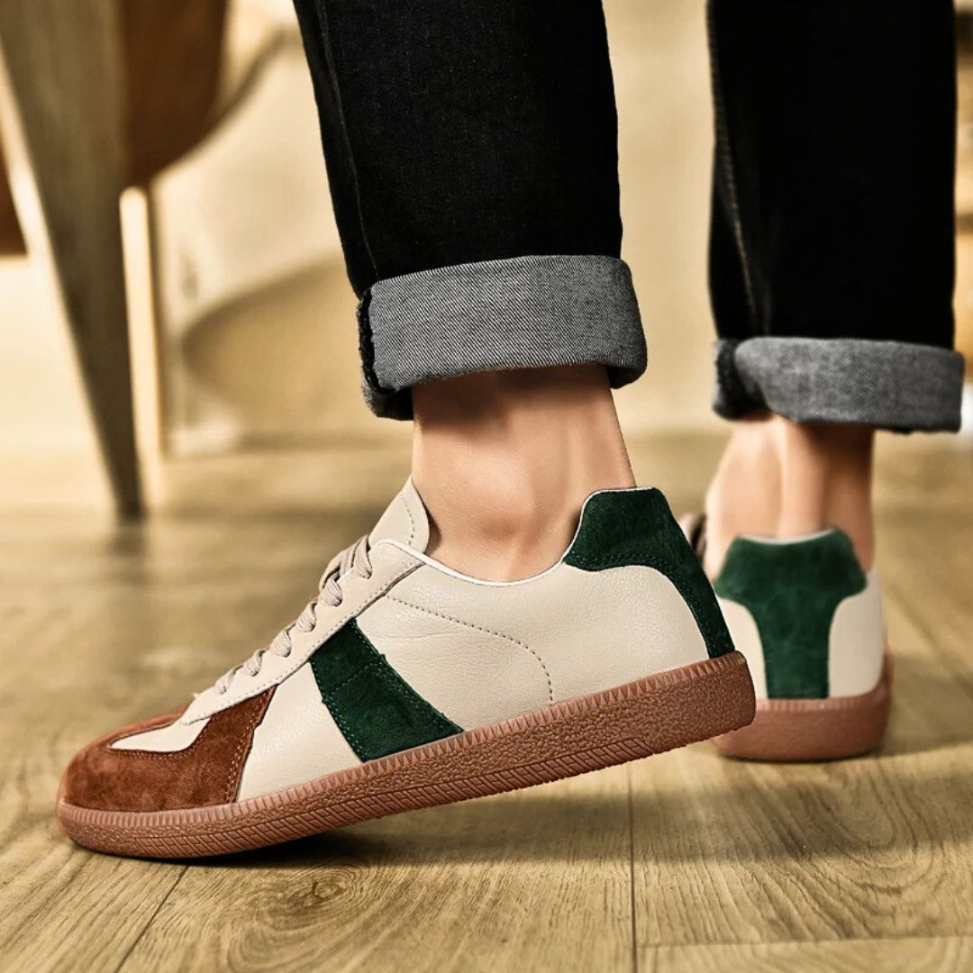 Herresneakers Lær Suede Moderne Design Komfortabel Gummisåle 4
