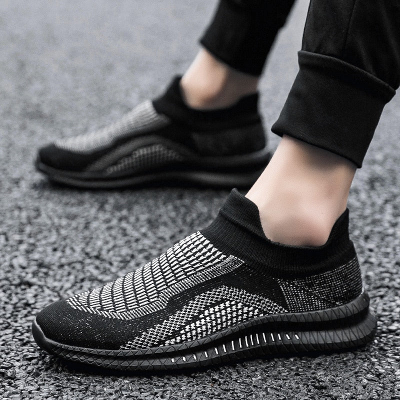 Herresneakers Lettvekt Casual Mesh 4