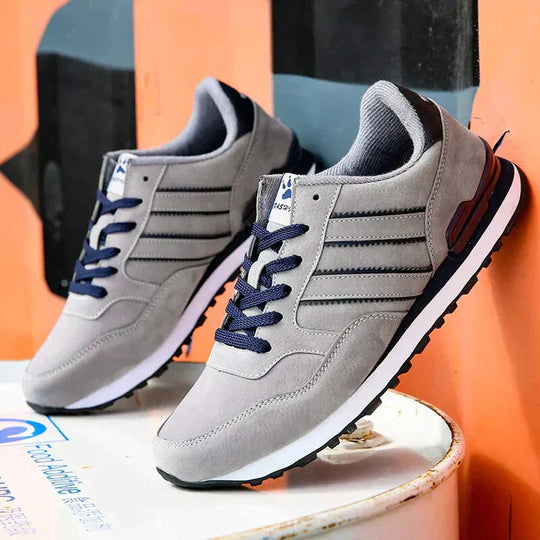 Herresneakers i Lær med Klassisk Design 1