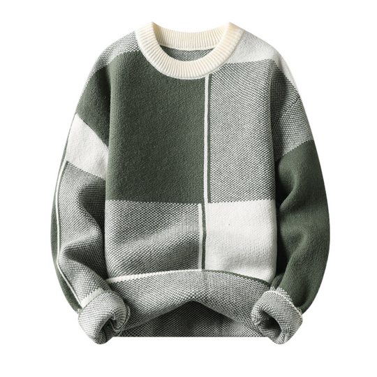 Herresweater i Varm Design med Trendy Detaljer 0