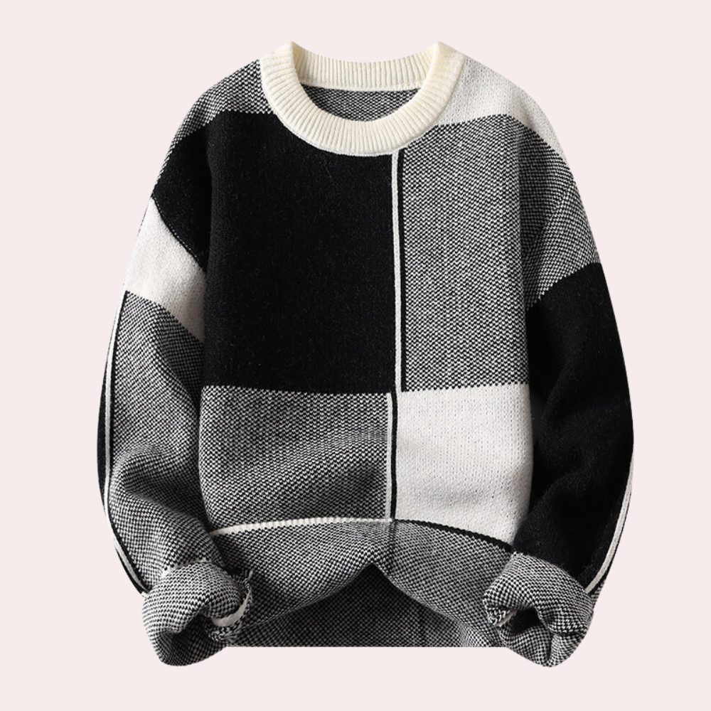 Herresweater i Varm Design med Trendy Detaljer 3