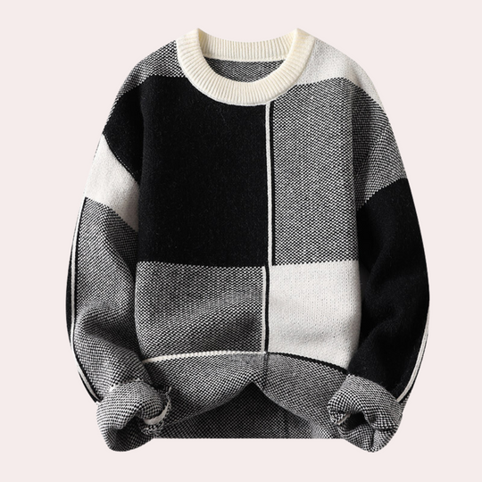 Herresweater i Varm Design med Trendy Detaljer 3