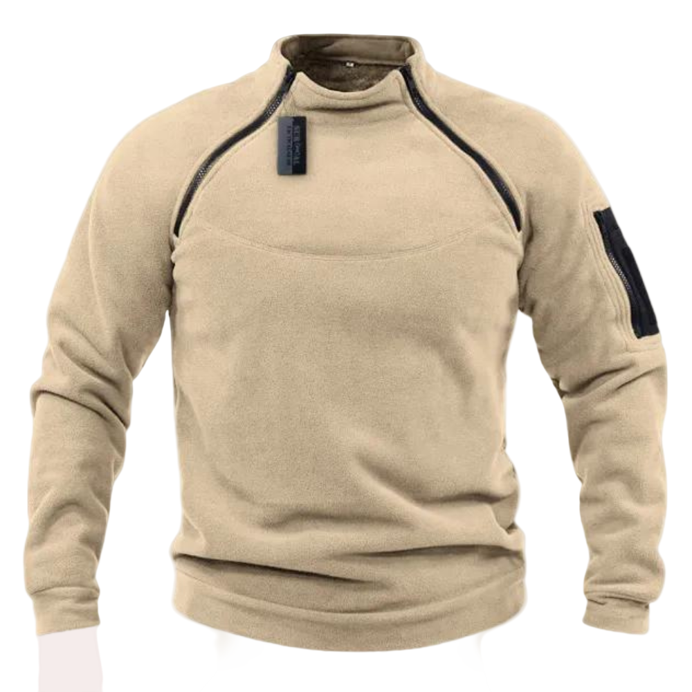 Herresweater med Stretch og Avslappet Stil 0