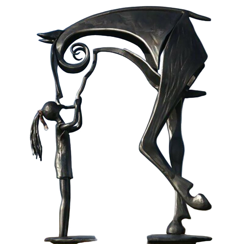 Hestestatue for Hage Dekorativ Utendørs Skulptur 0