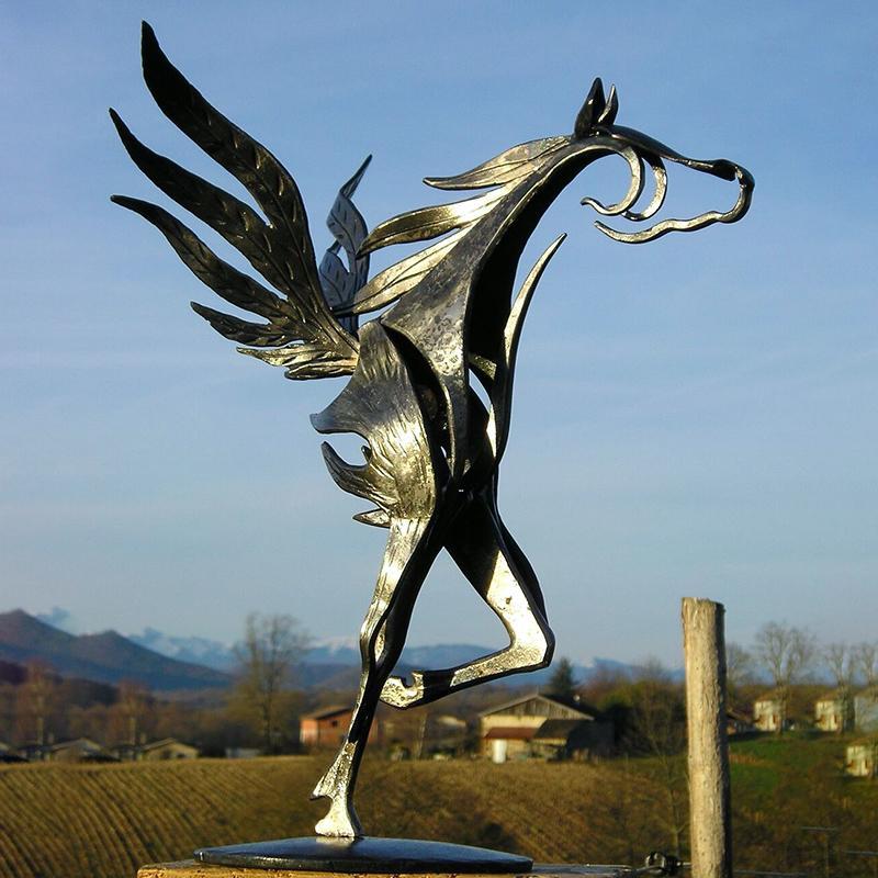 Hestestatue for Hage Dekorativ Utendørs Skulptur 12