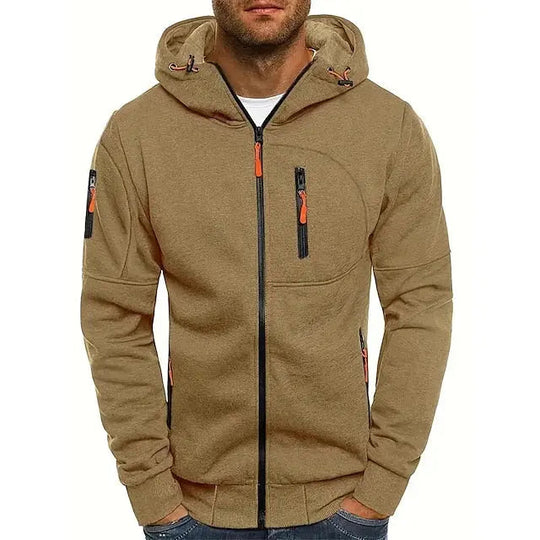 Hettegenser Herre Justerbar Hette Minimalistisk Design 5