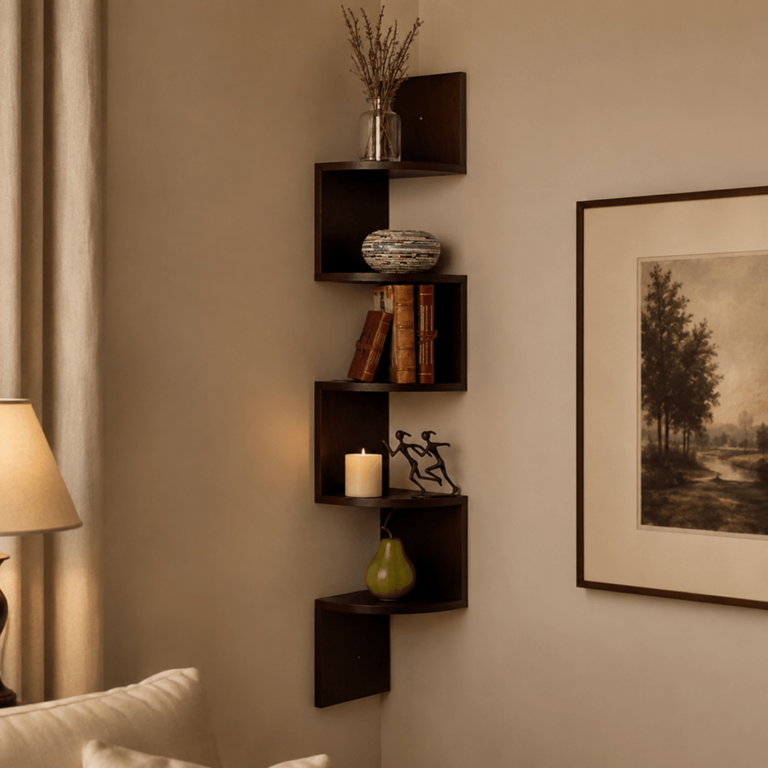 Hjørnevegghylle Plassbesparende Design 3