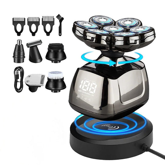 Hode- og Kroppsbarbermaskin med LED-display 0