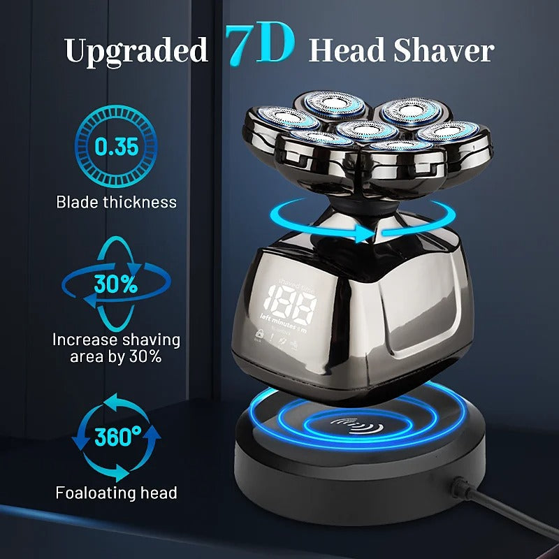 Hode- og Kroppsbarbermaskin med LED-display 2