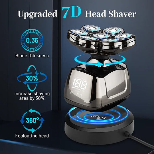 Hode- og Kroppsbarbermaskin med LED-display 2