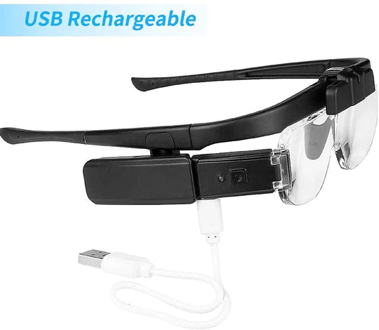 Hodemontert Forstørrelsesglass med Justerbar Belysning 4