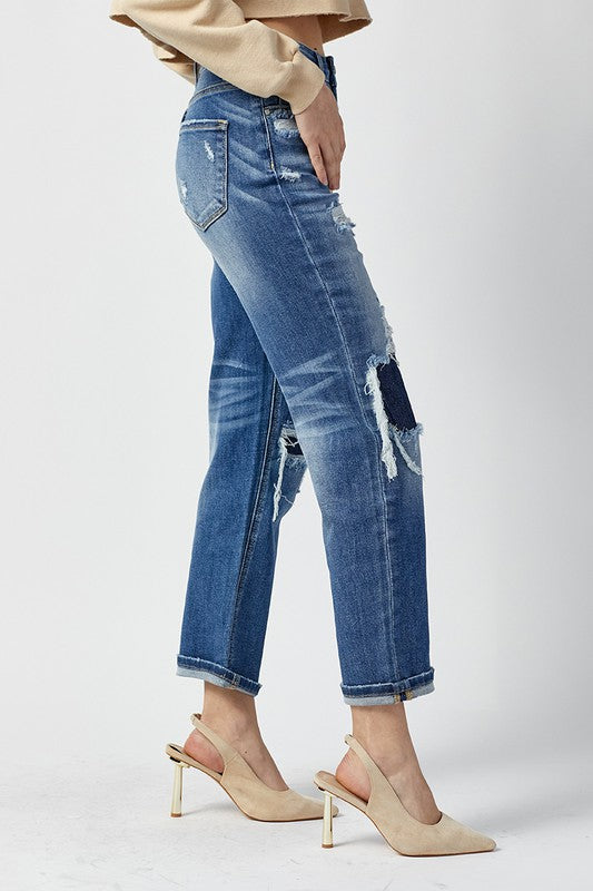 Høyt liv Straight Jeans Mørk 2