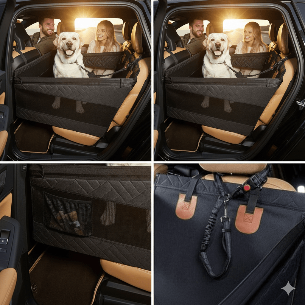 Hundematte for Bil Med Minne-Skum Vanntett Design 2