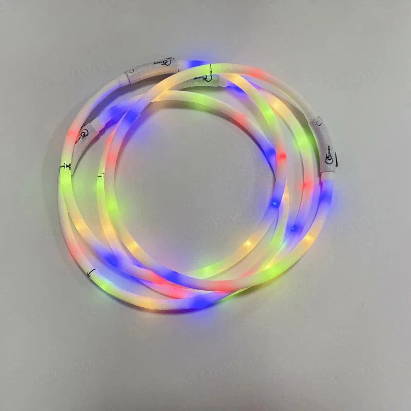 Hundens LED Krage Justerbar Med Lys 2