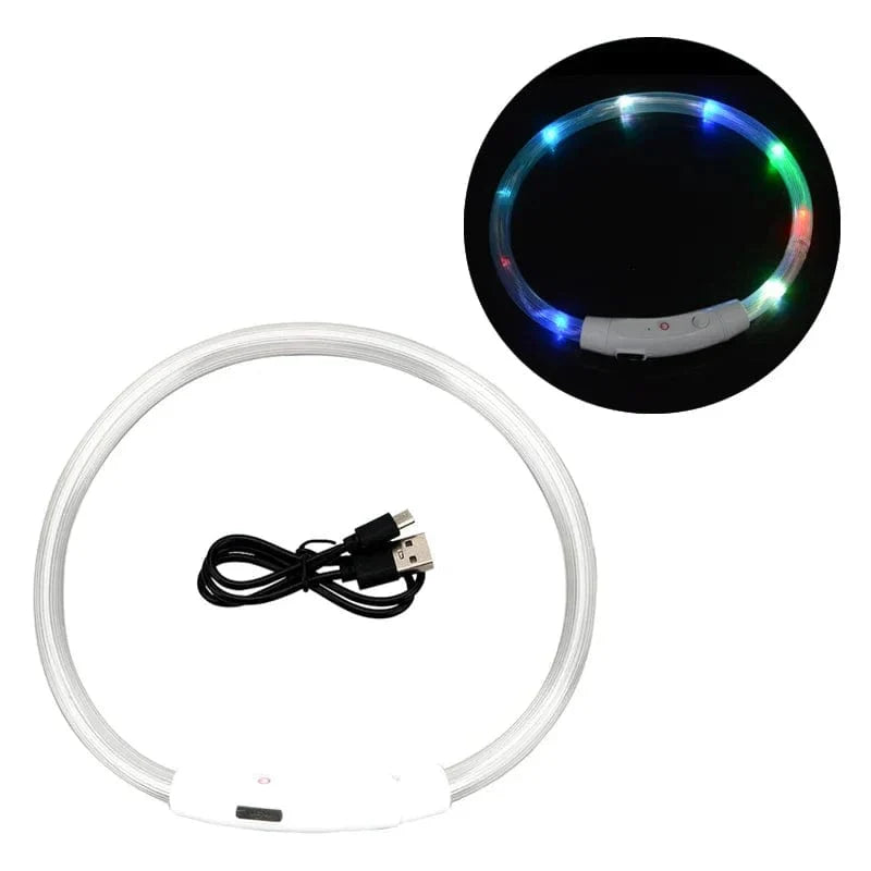 Hundens LED Krage Justerbar Med Lys 6
