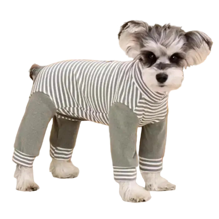 Hundeopprettingsdrakt Helkroppsbeskyttelse Stripete Design 0