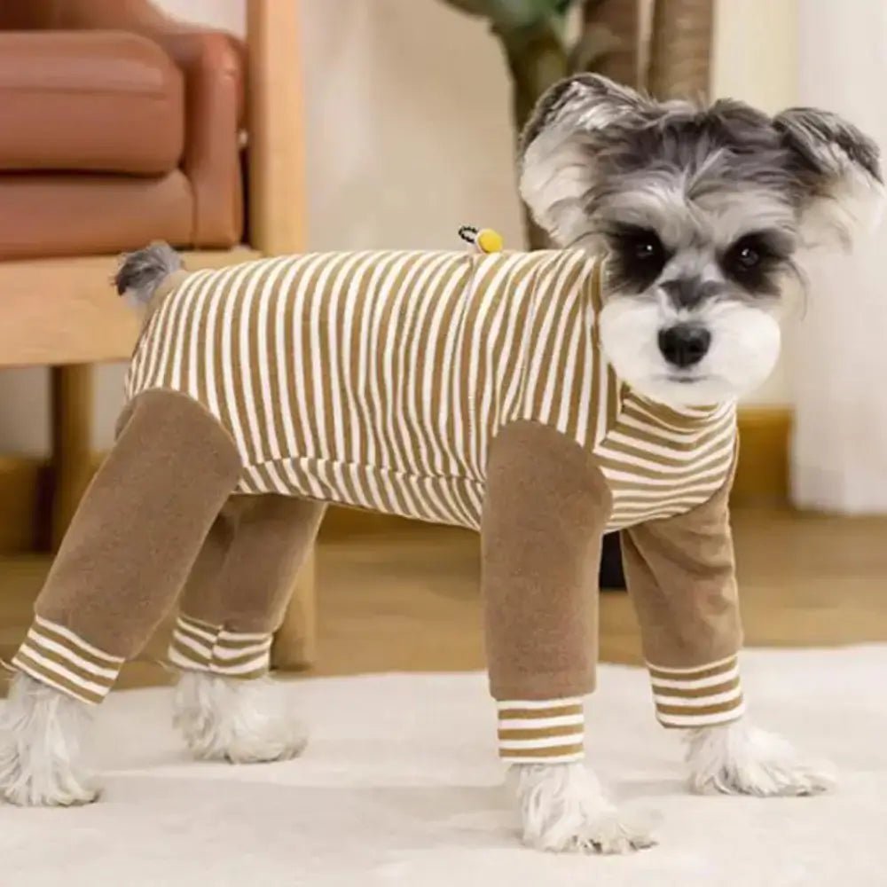 Hundeopprettingsdrakt Helkroppsbeskyttelse Stripete Design 1