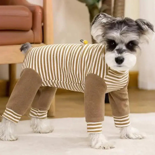 Hundeopprettingsdrakt Helkroppsbeskyttelse Stripete Design 1