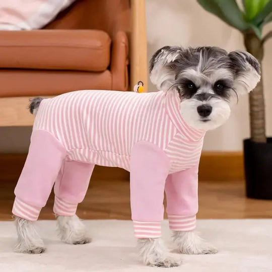 Hundeopprettingsdrakt Helkroppsbeskyttelse Stripete Design 2