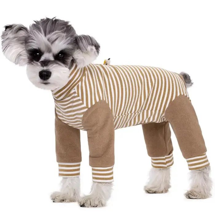 Hundeopprettingsdrakt Helkroppsbeskyttelse Stripete Design 6
